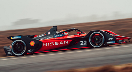 Nissan Formula E car racing